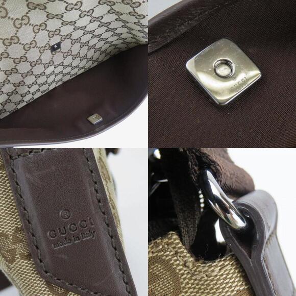 GUCCI Brown Leather Shoulder Bag - Picture 6 of 11